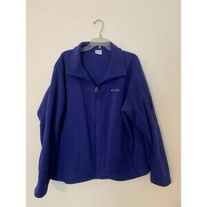 Women’s Size 3X  Columbia Full Zip Fleece Jacket Purple